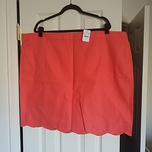 J. Crew Scalloped-cut Skirt